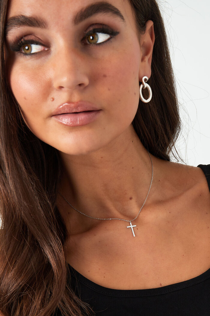 Necklace cross charm - silver Picture4